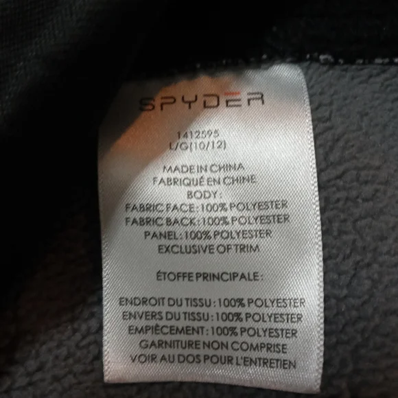 Athletic Spyder Zip Sweater Sz Large - Picture 4 of 6